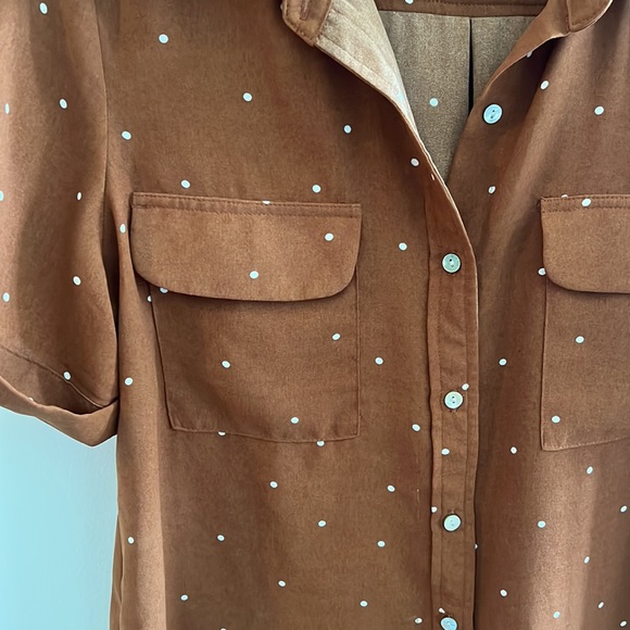 LOVESTITCH BUTTON UP SHIRT size M - Picture 5 of 6